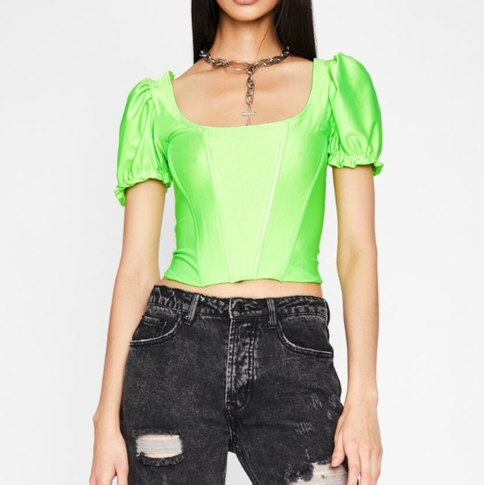 Not your toy corset blouse dollskill